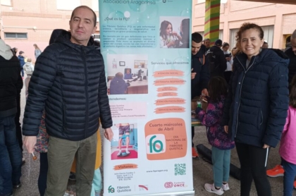 Puesto informativo de Fibrosis Quística en la carrera